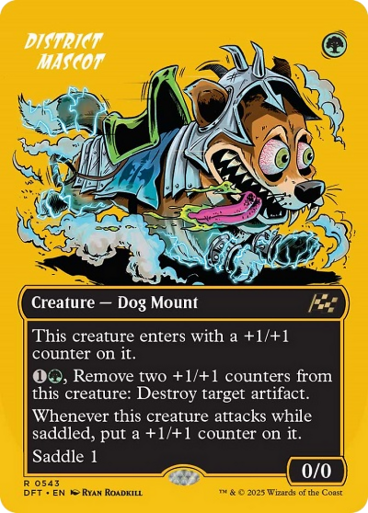 District Mascot (Borderless) (First-Place Foil) [Aetherdrift] | Spectrum Games