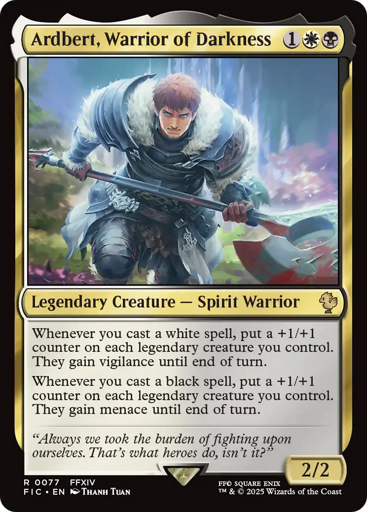 Ardbert, Warrior of Darkness [FINAL FANTASY Commander] | Spectrum Games