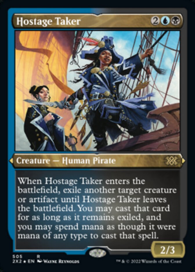 Hostage Taker (Foil Etched) [Double Masters 2022] | Spectrum Games