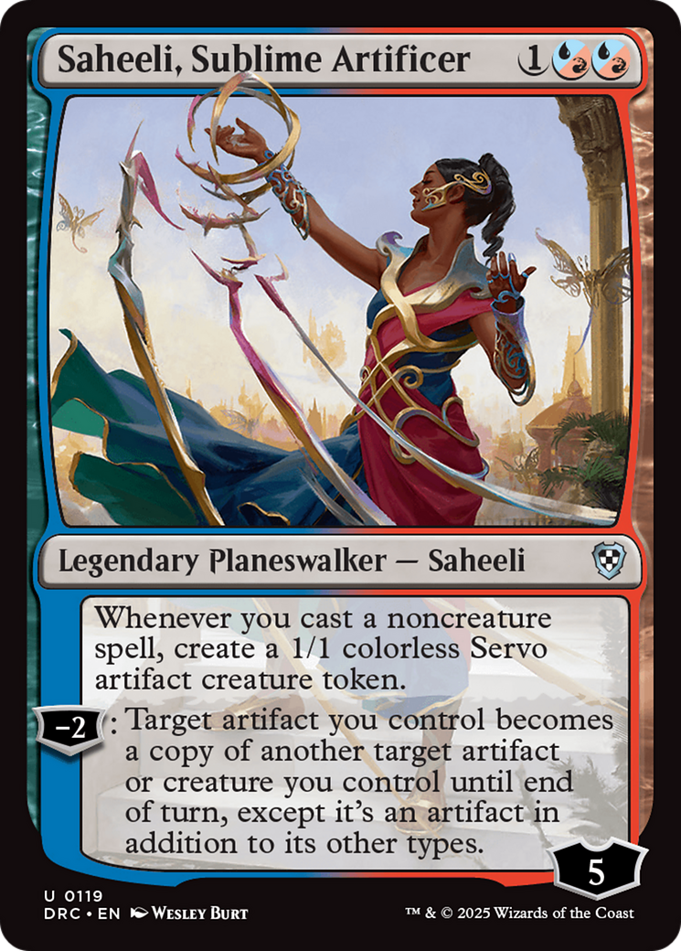 Saheeli, Sublime Artificer [Aetherdrift Commander] | Spectrum Games