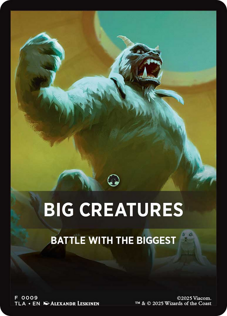 Big Creatures Theme Card [Avatar: The Last Airbender] | Spectrum Games