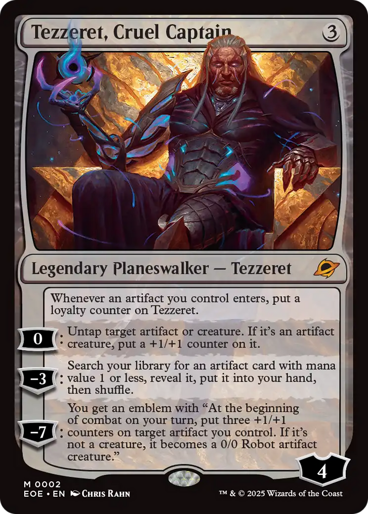 Tezzeret, Cruel Captain [Edge of Eternities] | Spectrum Games