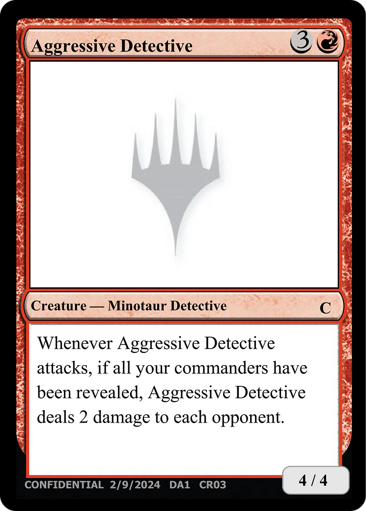 Aggressive Detective [Unknown Event] | Spectrum Games