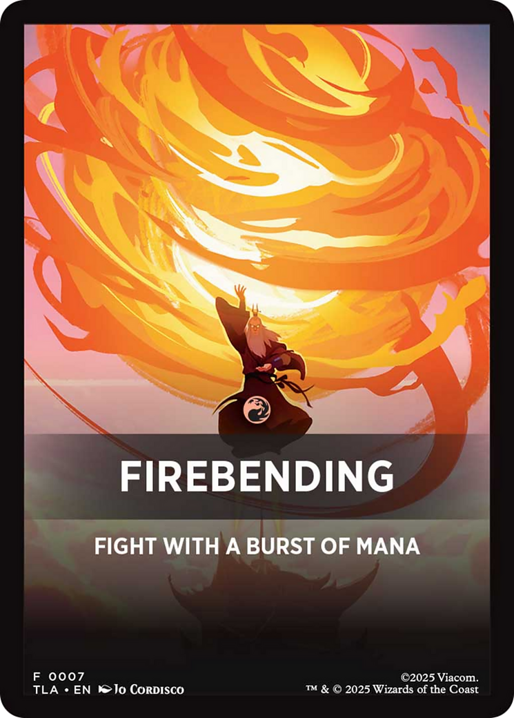 Firebending Theme Card [Avatar: The Last Airbender] | Spectrum Games