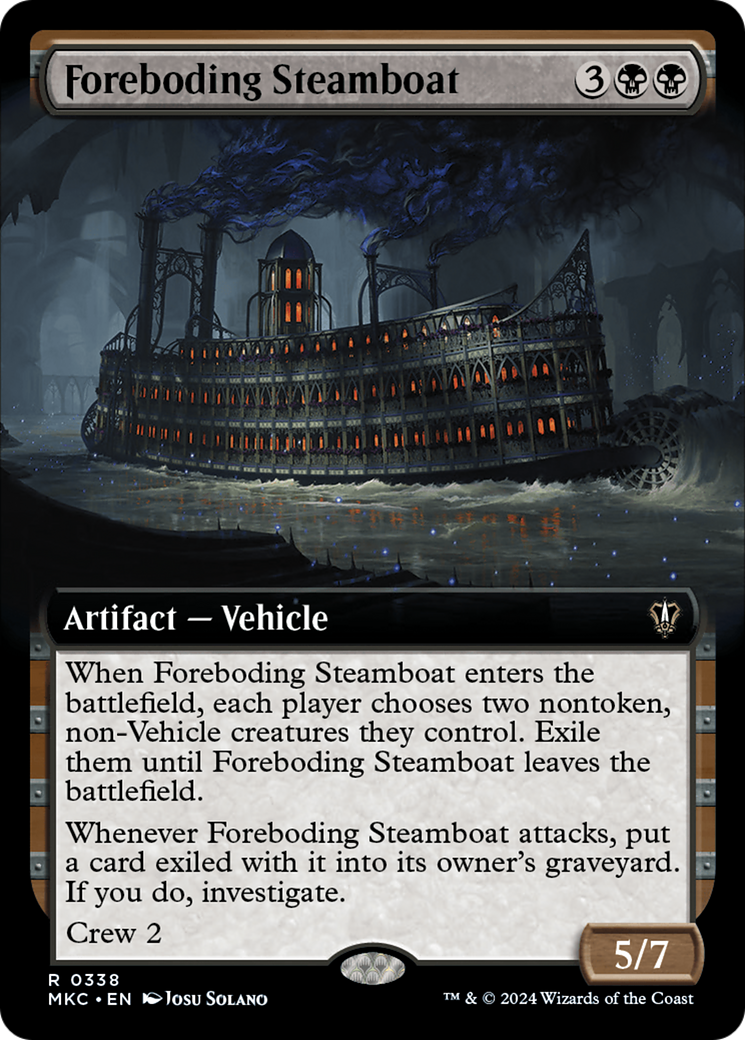 Foreboding Steamboat (Extended Art) [Murders at Karlov Manor Commander] | Spectrum Games