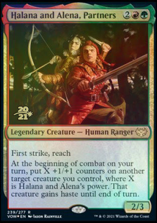 Halana and Alena, Partners [Innistrad: Crimson Vow Prerelease Promos] | Spectrum Games