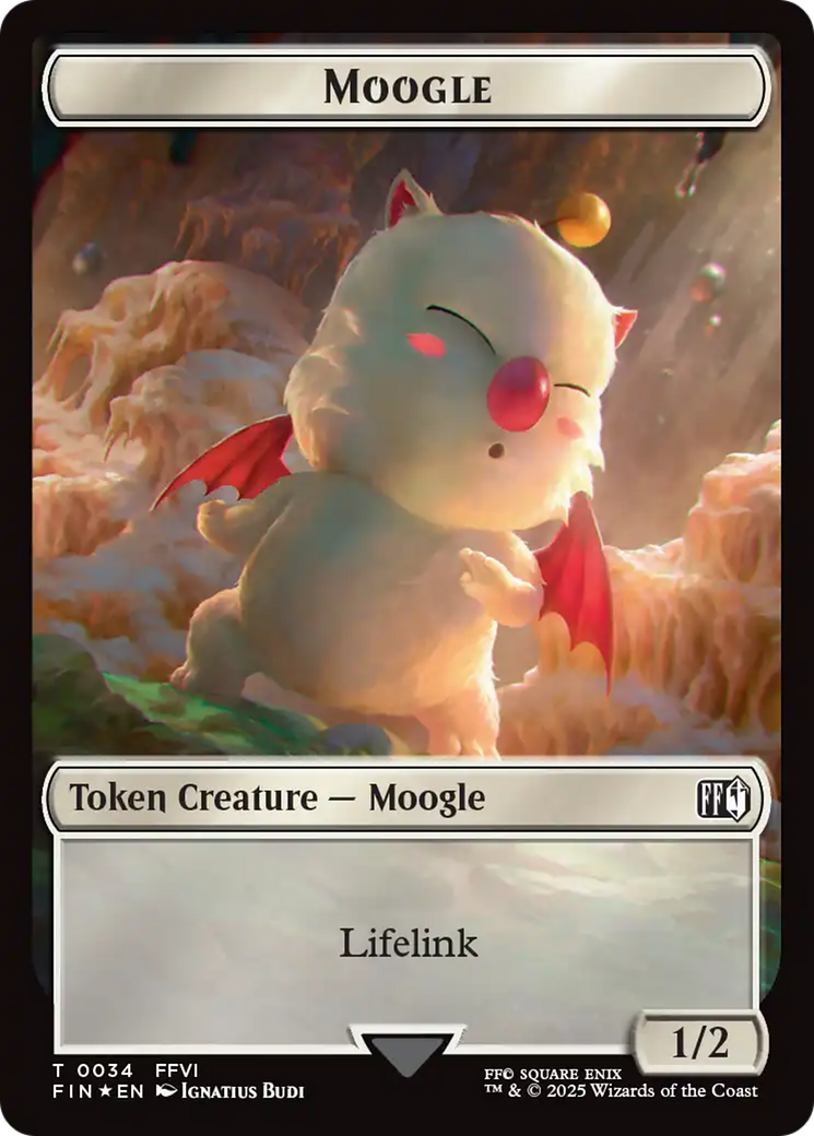 Copy (0025) // Moogle (0034) Double-Sided Token (Surge Foil) [FINAL FANTASY Tokens] | Spectrum Games