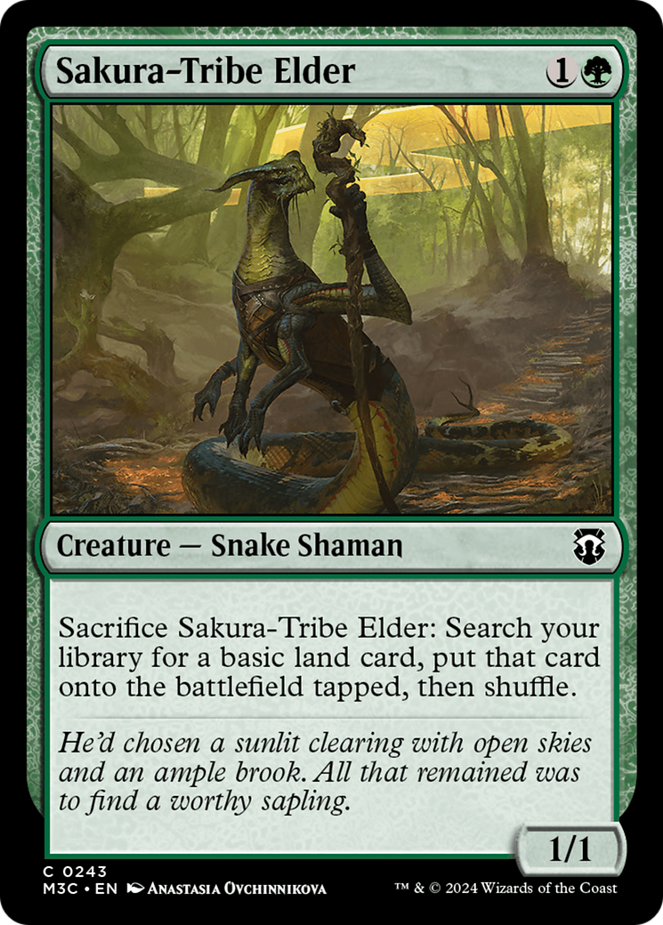 Sakura-Tribe Elder (Ripple Foil) [Modern Horizons 3 Commander] | Spectrum Games