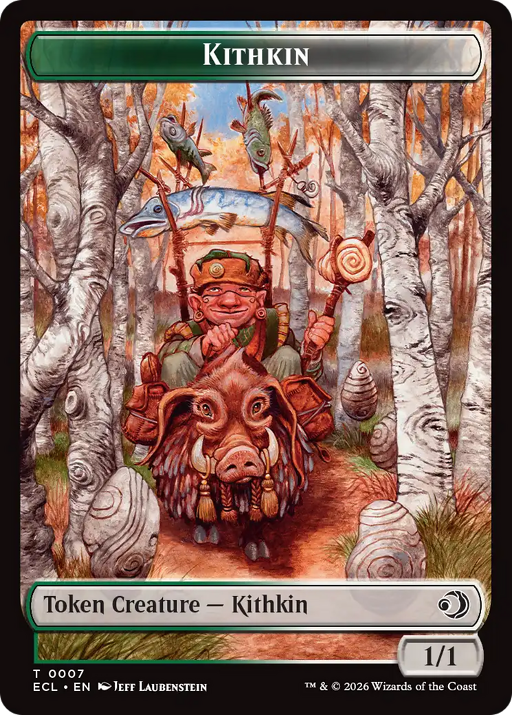 Elf // Kithkin (0007) Double-Sided Token [Lorwyn Eclipsed Tokens] | Spectrum Games