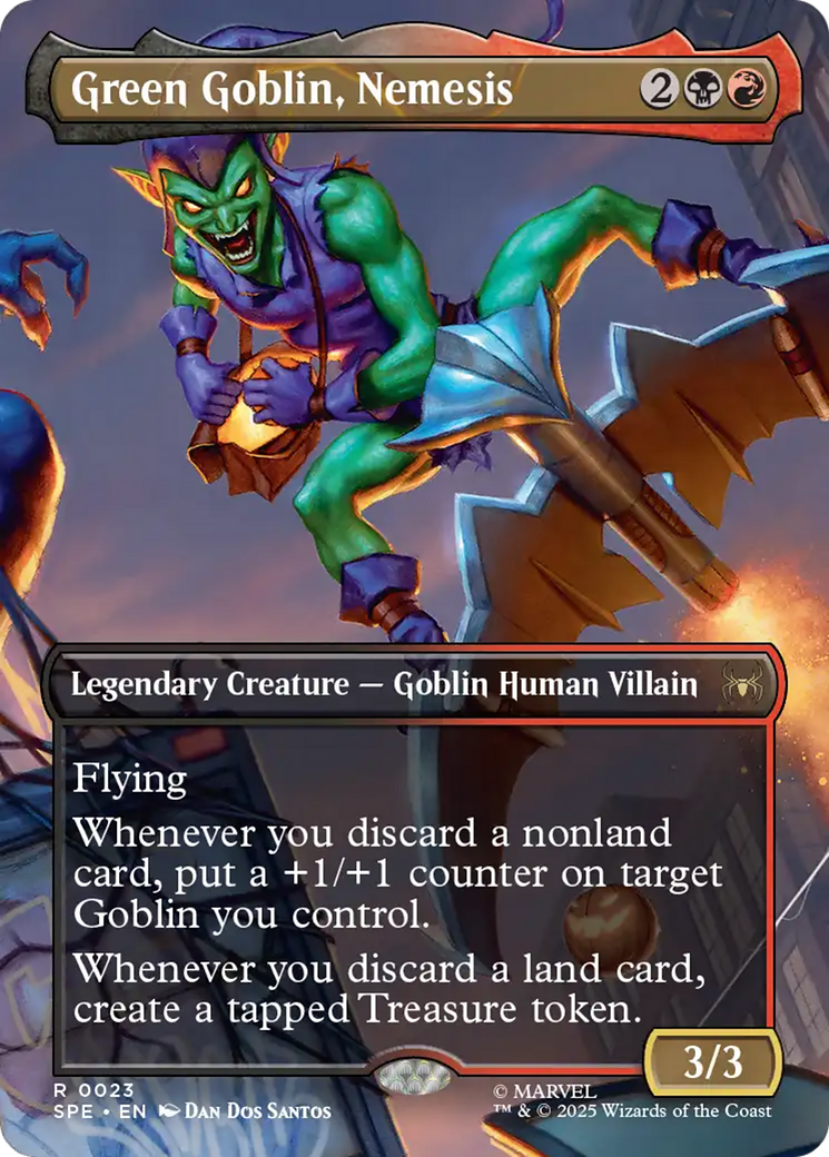 Green Goblin, Nemesis (Borderless) [Marvel's Spider-Man: Eternal-Legal] | Spectrum Games