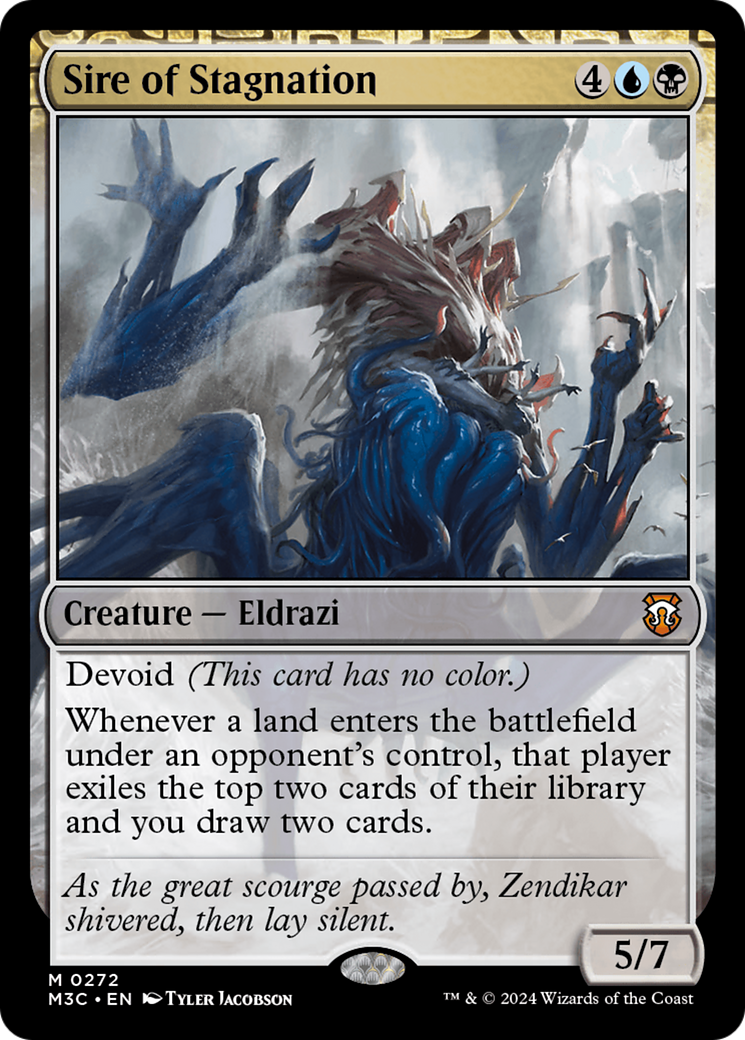 Sire of Stagnation (Ripple Foil) [Modern Horizons 3 Commander] | Spectrum Games
