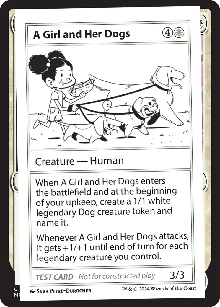 A Girl and Her Dogs [Mystery Booster 2 Playtest Cards] | Spectrum Games