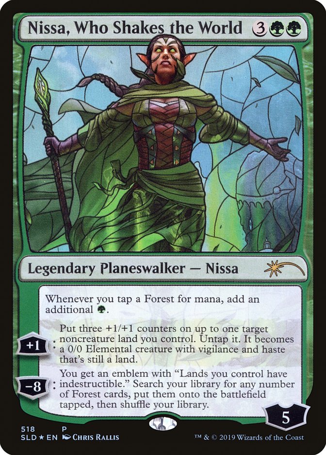 Nissa, Who Shakes the World (Stained Glass) [Secret Lair Drop Promos] | Spectrum Games