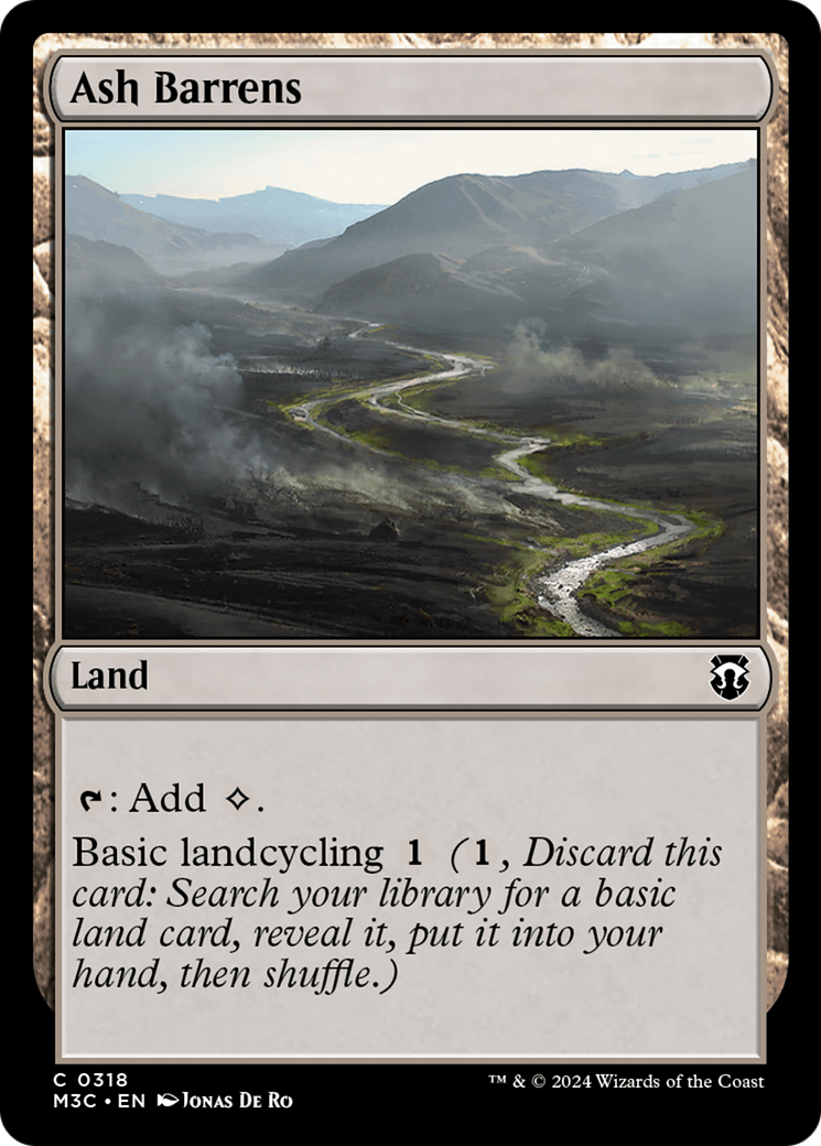 Ash Barrens (Ripple Foil) [Modern Horizons 3 Commander] | Spectrum Games