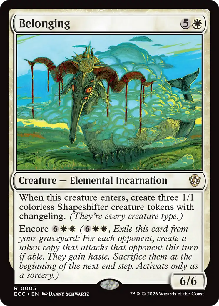 Belonging [Lorwyn Eclipsed Commander] | Spectrum Games