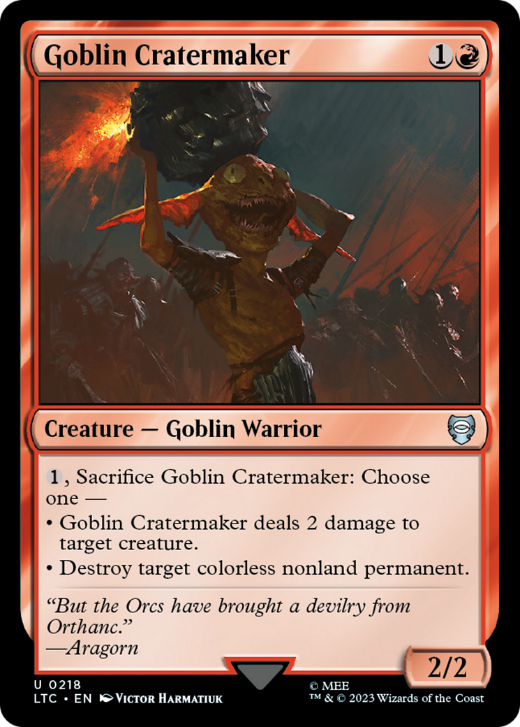 Goblin Cratermaker [The Lord of the Rings: Tales of Middle-Earth Commander] | Spectrum Games