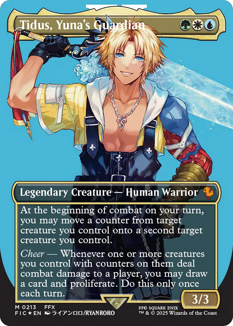 Tidus, Yuna's Guardian (Borderless) (Surge Foil) [FINAL FANTASY Commander] | Spectrum Games