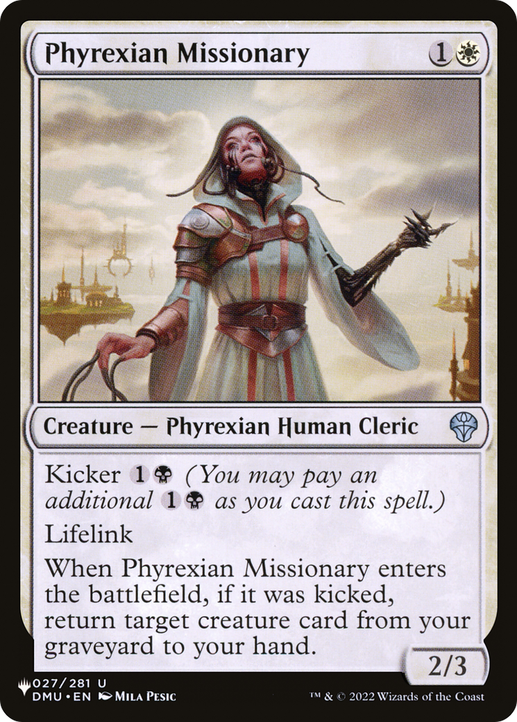 Phyrexian Missionary [The List Reprints] | Spectrum Games