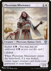 Phyrexian Missionary [The List Reprints] | Spectrum Games