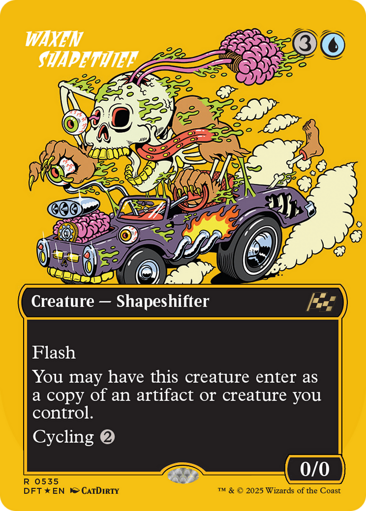 Waxen Shapethief (Borderless) (First-Place Foil) [Aetherdrift] | Spectrum Games