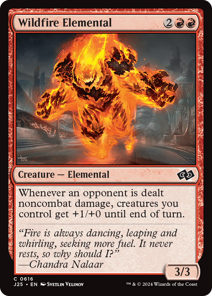 Wildfire Elemental [Foundations Jumpstart] | Spectrum Games