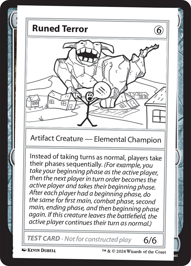 Runed Terror [Mystery Booster 2 Playtest Cards] | Spectrum Games