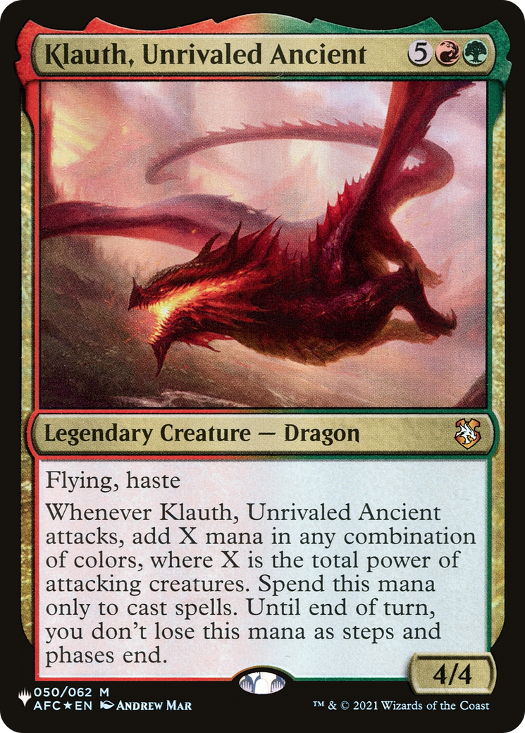 Klauth, Unrivaled Ancient [The List Reprints] | Spectrum Games