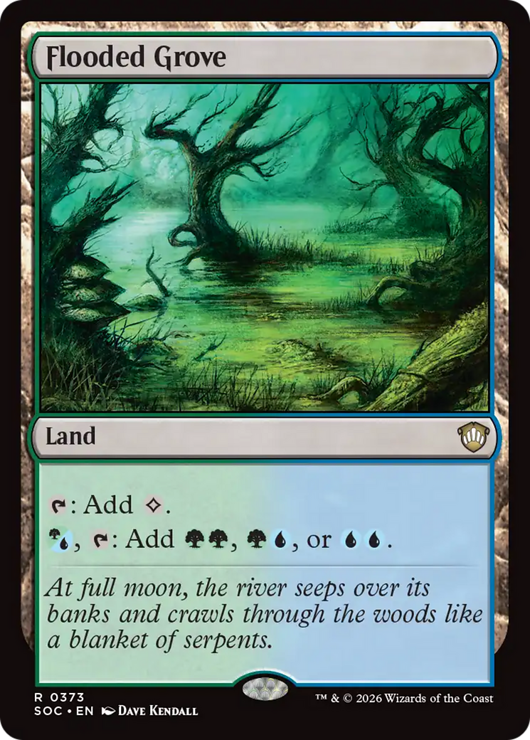 Flooded Grove [Secrets of Strixhaven Commander] | Spectrum Games