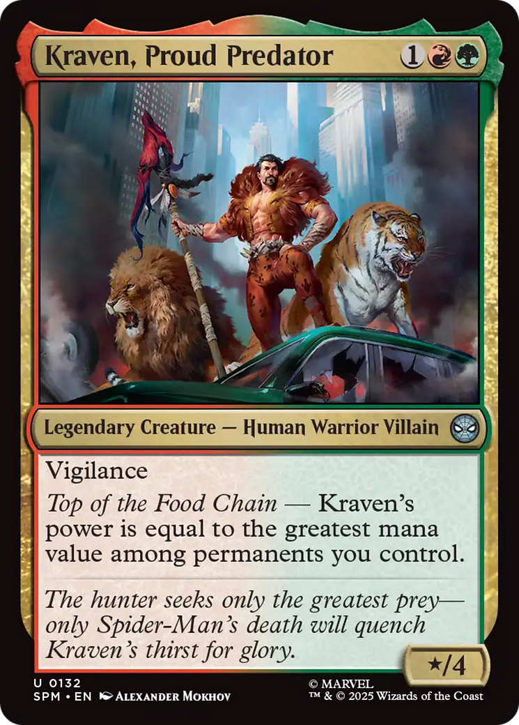 Kraven, Proud Predator [Marvel's Spider-Man] | Spectrum Games