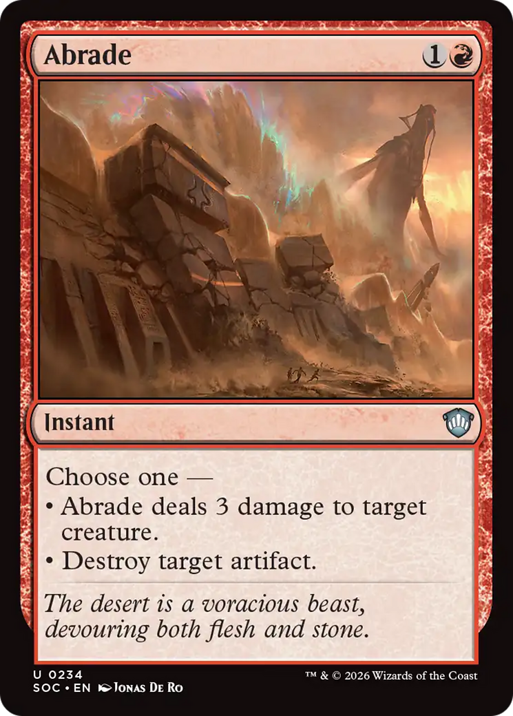 Abrade [Secrets of Strixhaven Commander] | Spectrum Games