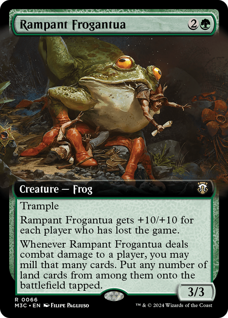 Rampant Frogantua (Extended Art) (Ripple Foil) [Modern Horizons 3 Commander] | Spectrum Games