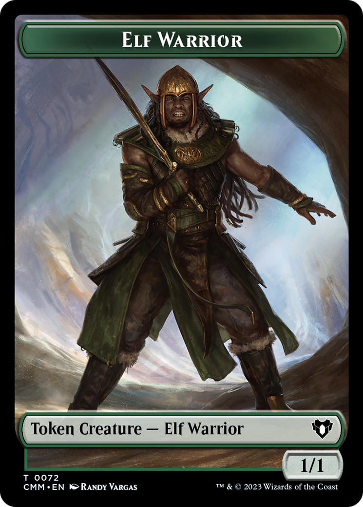 Elf Warrior // Cleric Double-Sided Token [Commander Masters Tokens] | Spectrum Games