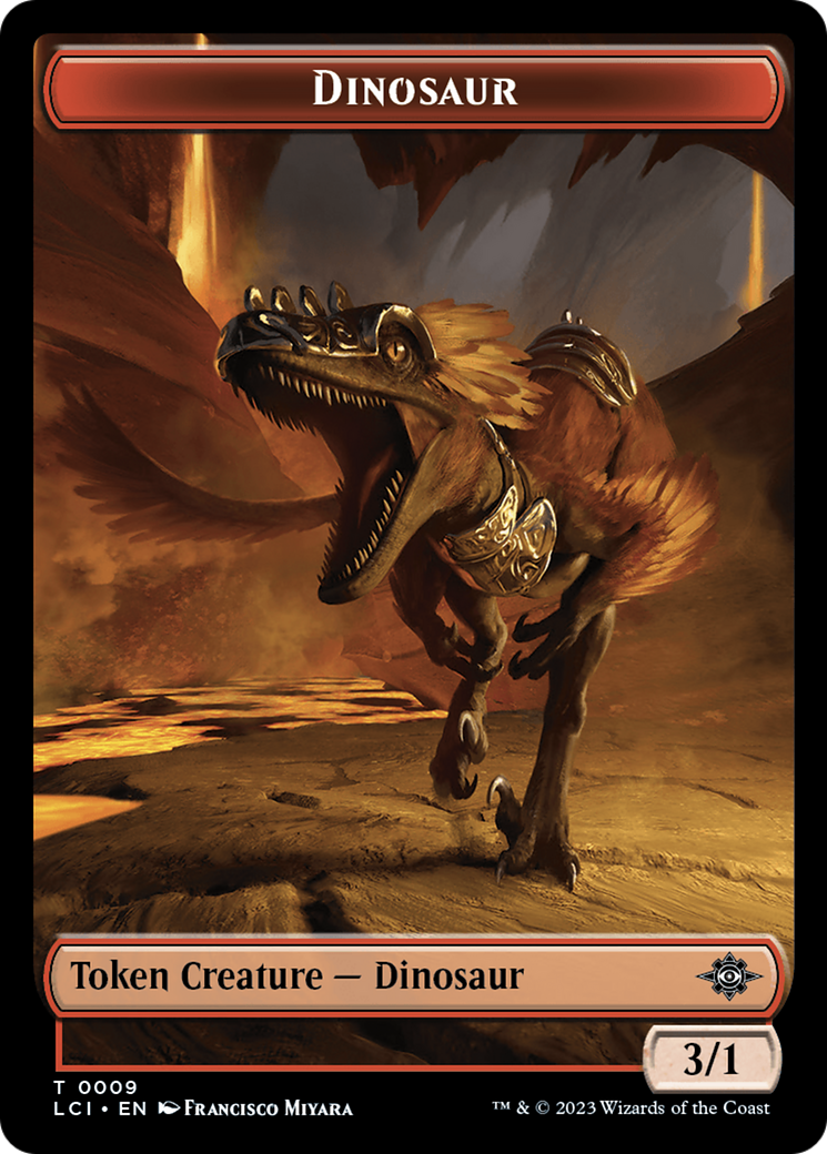 Dinosaur Token (0009) [The Lost Caverns of Ixalan Tokens] | Spectrum Games