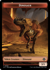Copy // Dinosaur (0009) Double-Sided Token [The Lost Caverns of Ixalan Tokens] | Spectrum Games