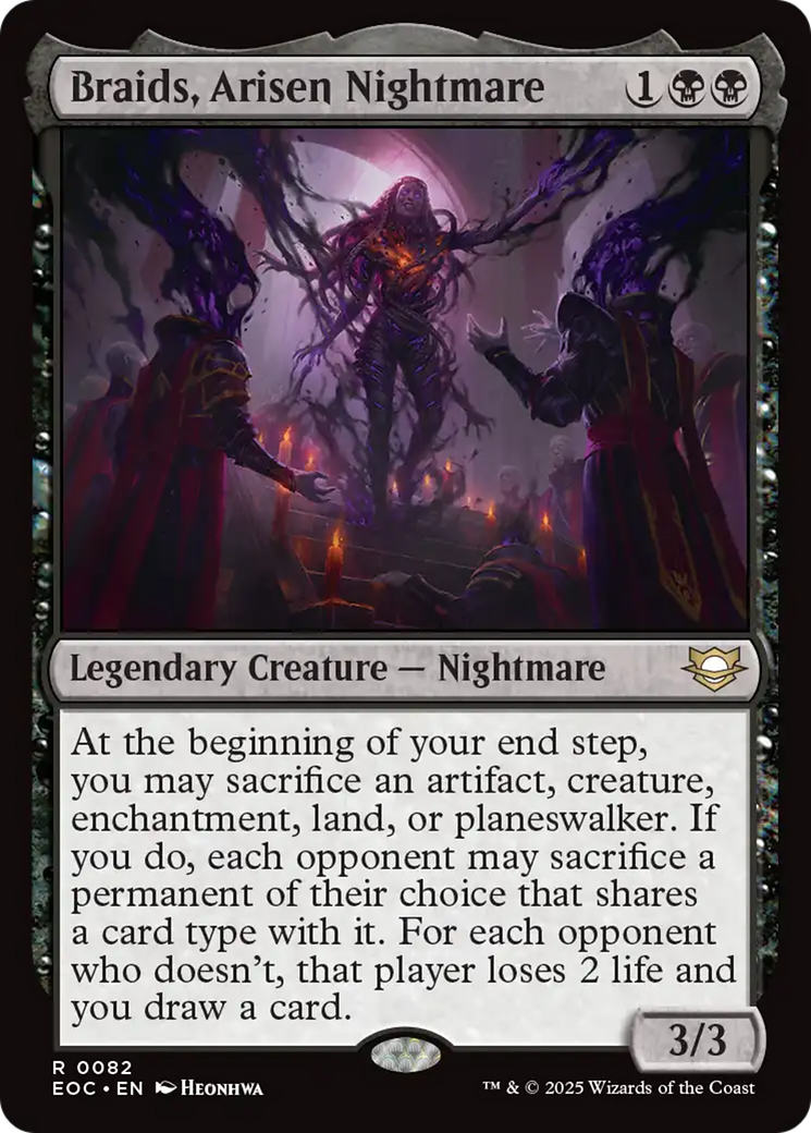 Braids, Arisen Nightmare [Edge of Eternities Commander] | Spectrum Games