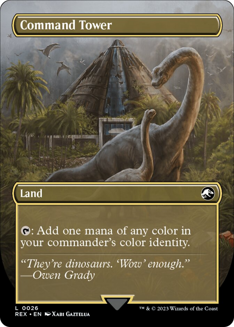 Command Tower // Commander Tower (Borderless) [Jurassic World Collection] | Spectrum Games