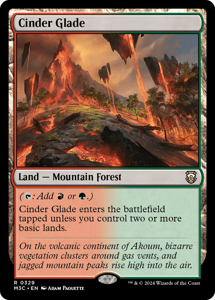 Cinder Glade (Ripple Foil) [Modern Horizons 3 Commander] | Spectrum Games