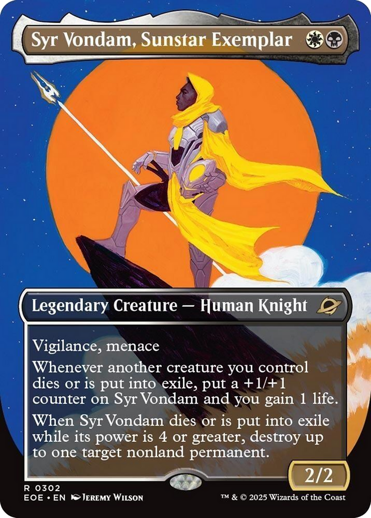 Syr Vondam, Sunstar Exemplar (Borderless) [Edge of Eternities] | Spectrum Games
