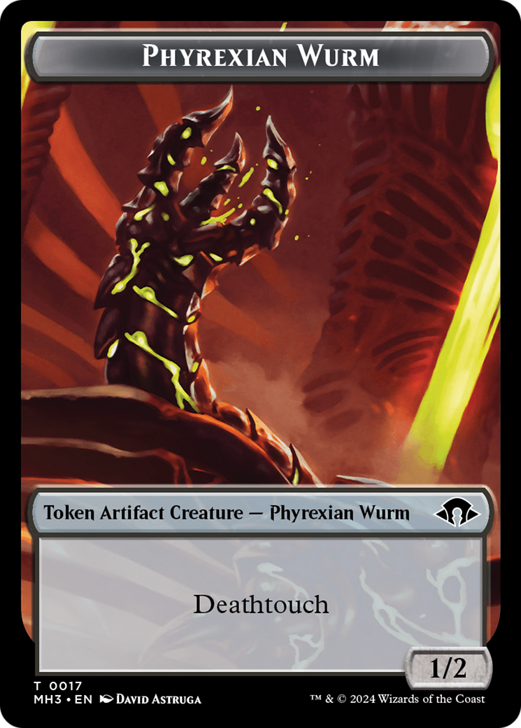 Phyrexian Wurm Token (0017) [Modern Horizons 3 Tokens] | Spectrum Games