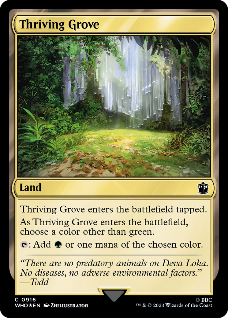 Thriving Grove (Surge Foil) [Doctor Who] | Spectrum Games