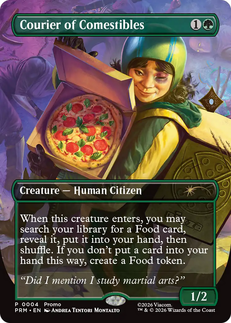 Courier of Comestibles (Borderless) [Wizards Play Network 2026] | Spectrum Games