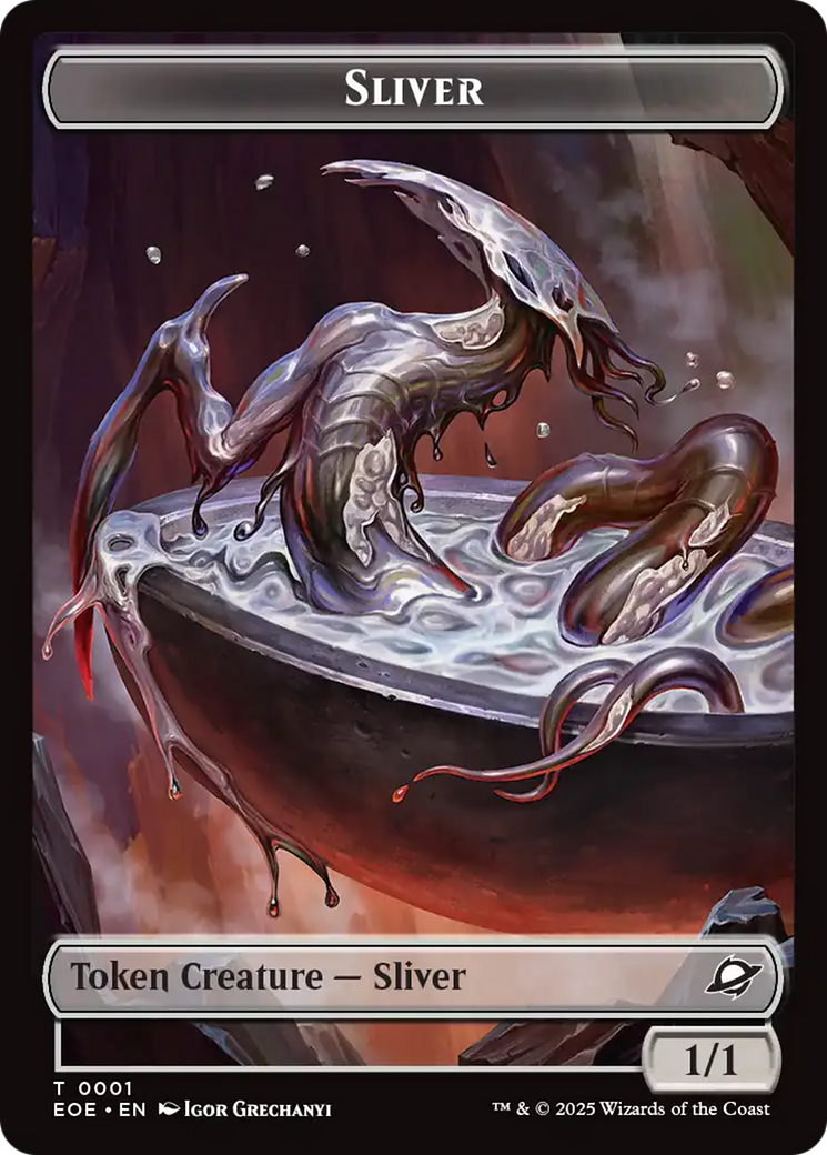 Robot // Sliver Double-Sided Token [Edge of Eternities Tokens] | Spectrum Games