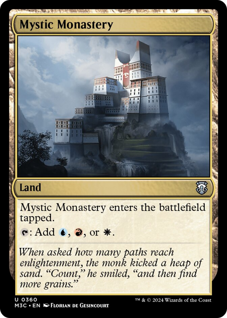 Mystic Monastery (Ripple Foil) [Modern Horizons 3 Commander] | Spectrum Games