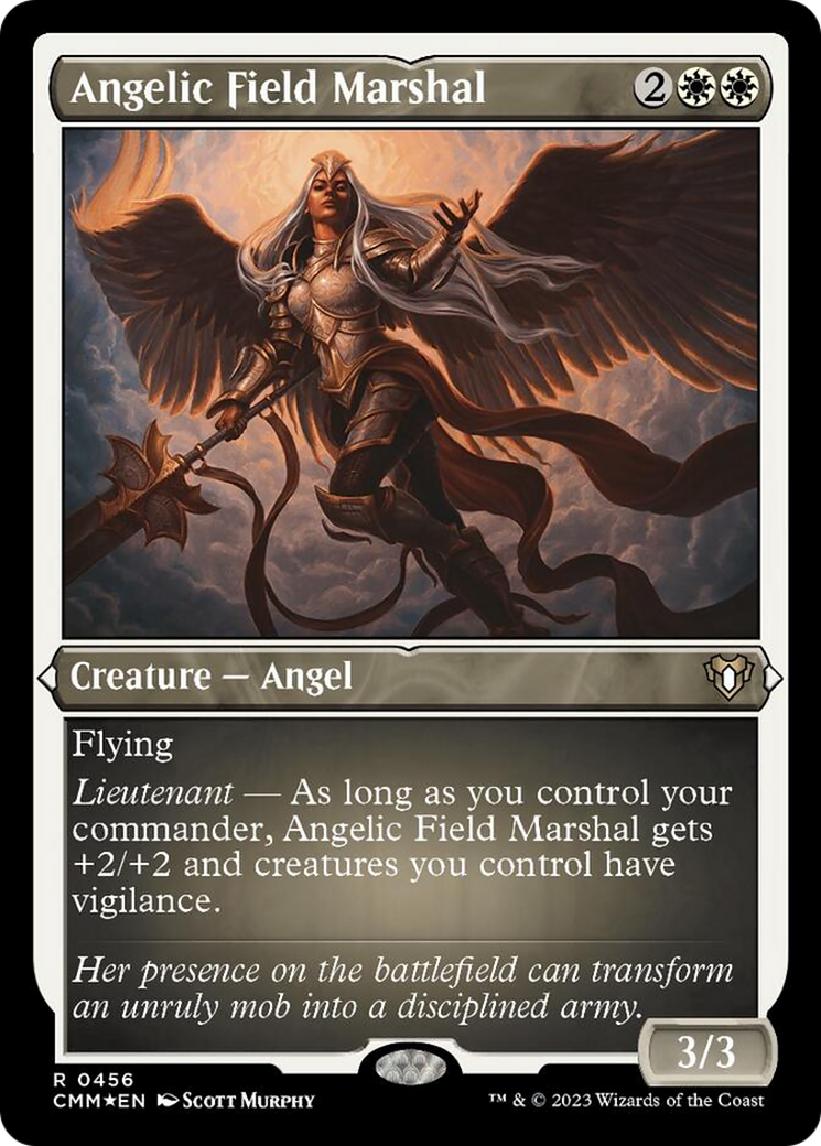 Angelic Field Marshal (Foil Etched) [Commander Masters] | Spectrum Games