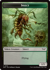 Insect (0013) // Manifest Double-Sided Token [Duskmourn: House of Horror Tokens] | Spectrum Games