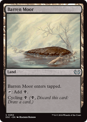 Barren Moor [Duskmourn: House of Horror Commander] | Spectrum Games