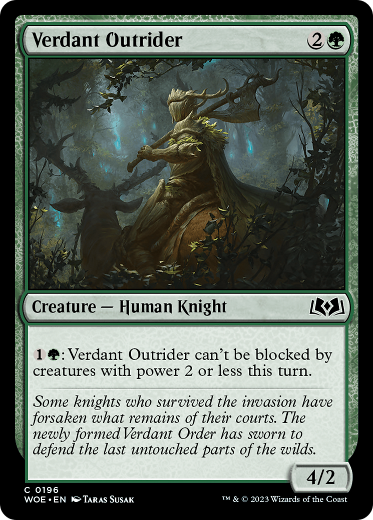 Verdant Outrider [Wilds of Eldraine] | Spectrum Games