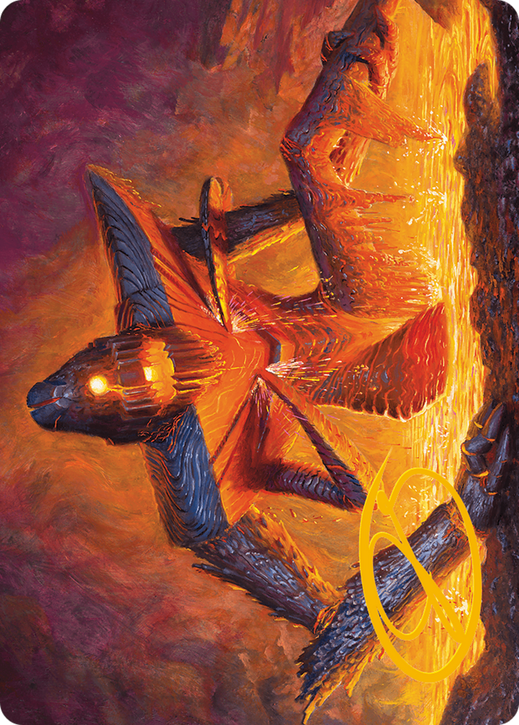 Molten Gatekeeper Art Card (Gold-Stamped Signature) [Modern Horizons 3 Art Series] | Spectrum Games