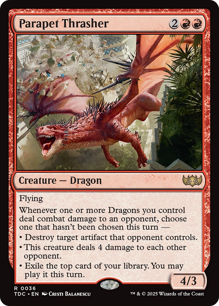 Parapet Thrasher [Tarkir: Dragonstorm Commander] | Spectrum Games