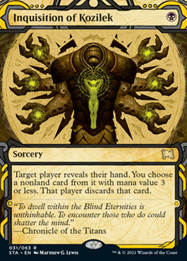 Inquisition of Kozilek (Foil Etched) [Strixhaven: Mystical Archive] | Spectrum Games